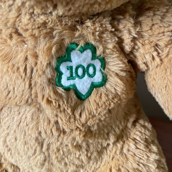 Build-A-Bear Girl Scout Teddy Bear 100 Year Anniversary Plush Pink Brown 12 Inch - Picture 3 of 5